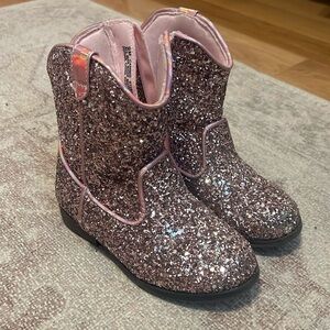 Toddler sparkly western boots